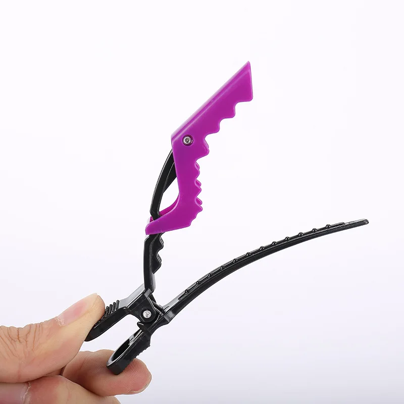 Durable Strong Hold Fixing Hair Cutting Styling Clip Crocodile Carbon Alligator Clipsligator Clips