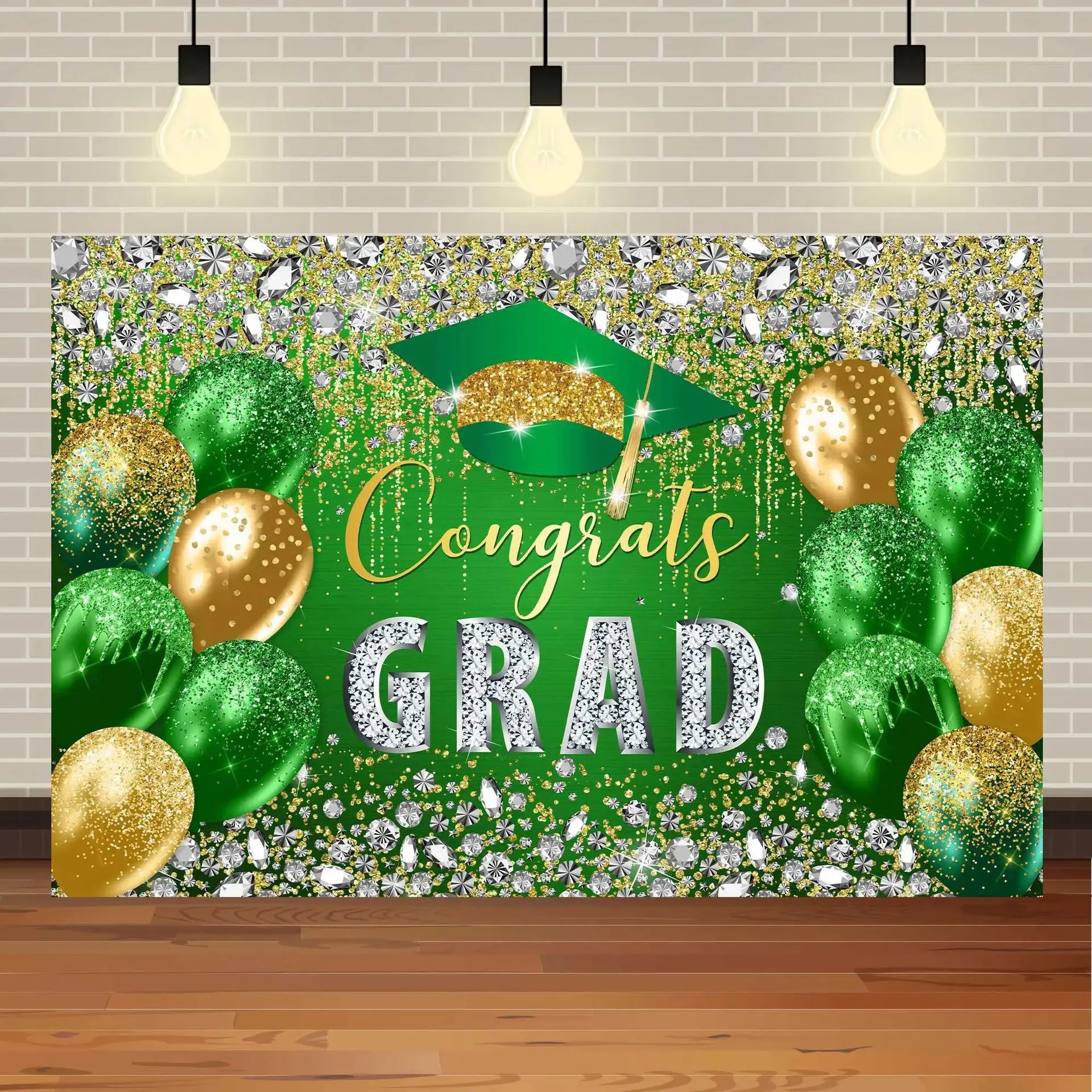 New Arrival Polyester Wall Hanging Grad Banners 2024 For Party Decoration