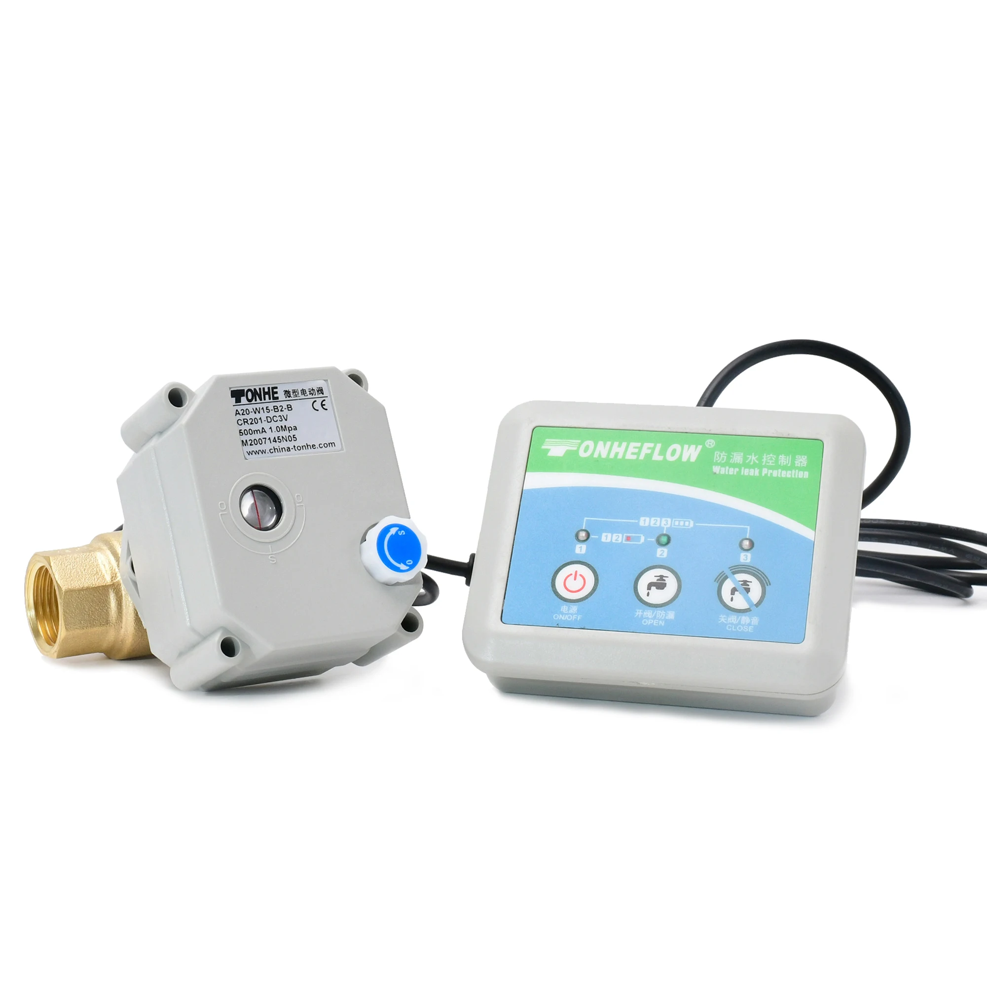 DC3V NPT/BSP1/2' Wired stainless steel SS304 Water Leak Alarm System