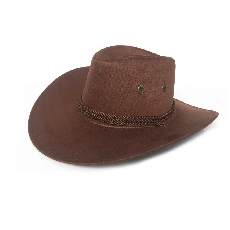 High Quality Outdoor Sunscreen Western Unisex Vintage Gentleman Cowgirl Jazz Cap Custom Painted Cowboy Hat