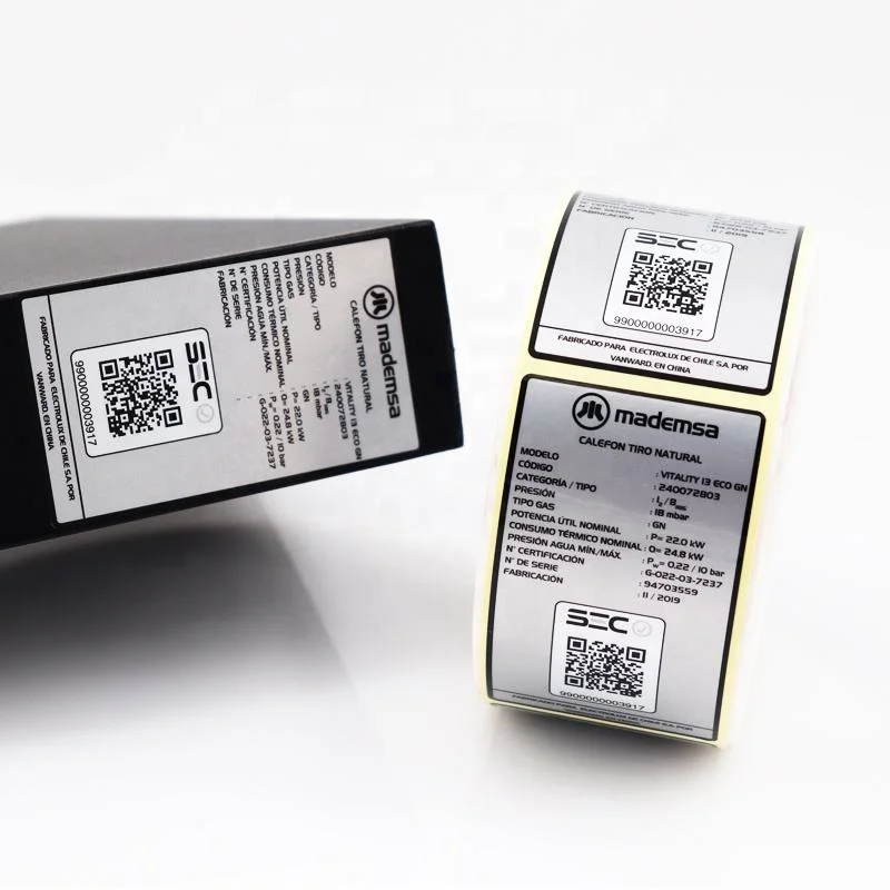 Custom waterproof 3D anti counterfeiting holographic security Variable running serial number barcode QR code label sticker