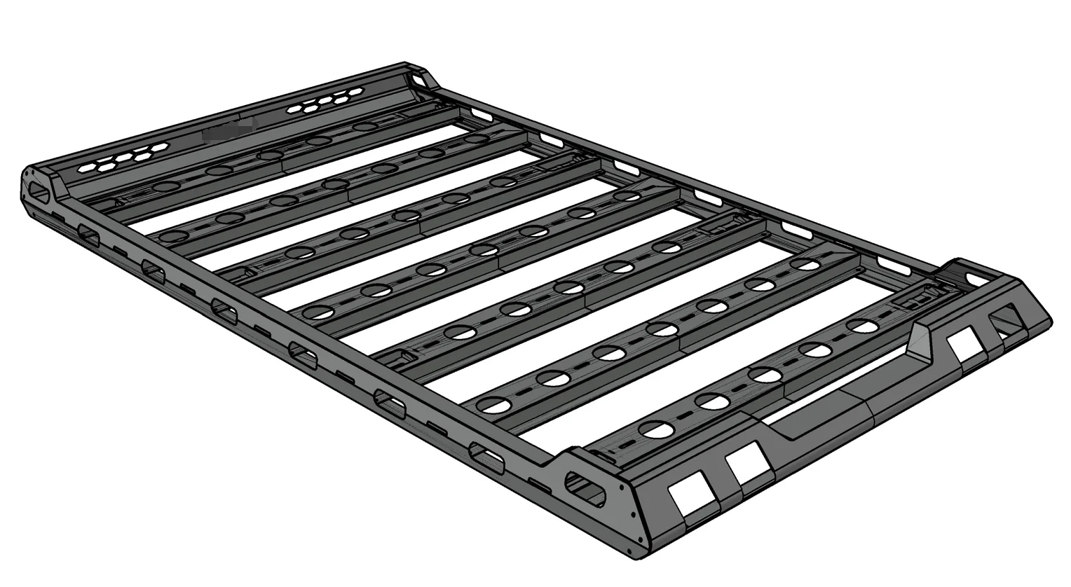 Offroad exterior accessories roof rack with brackets for car luggage body