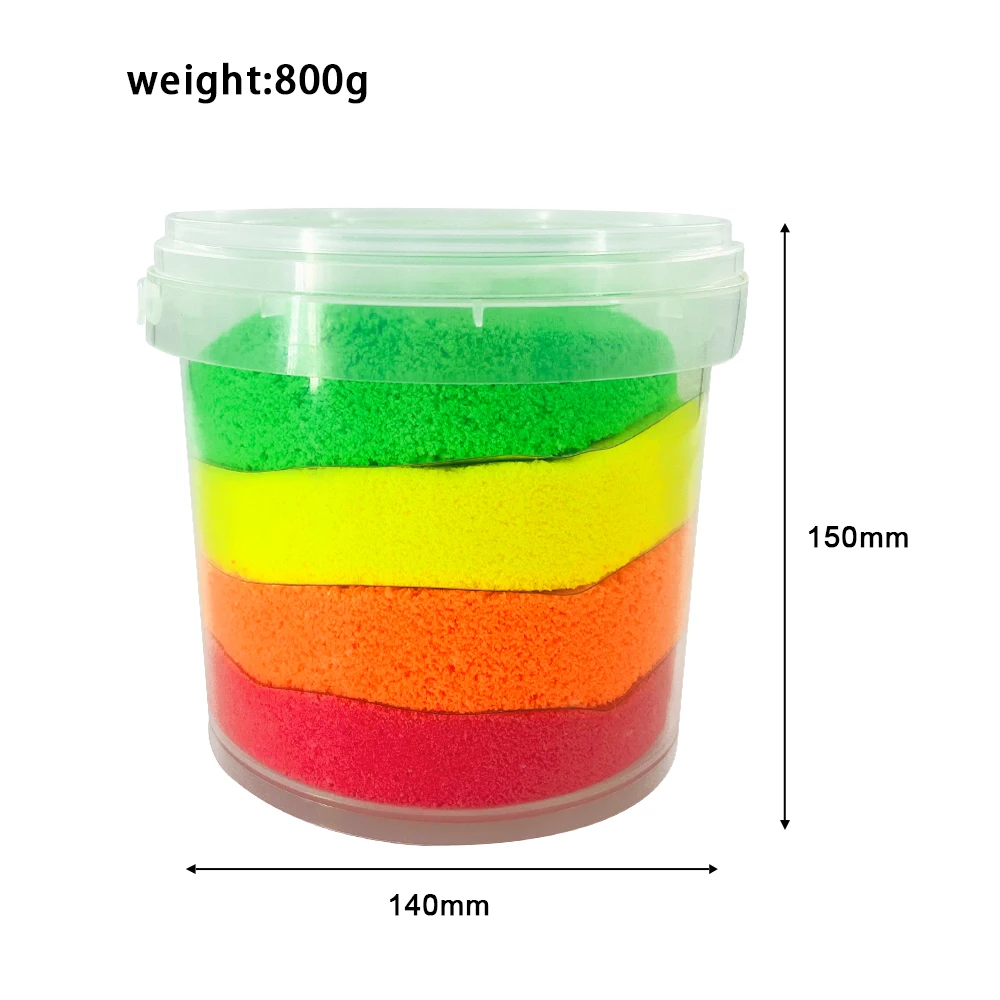 Custom Educational STEM Toy Kids Magic Colorful Jumping Sensory Sand Toy For Kids
