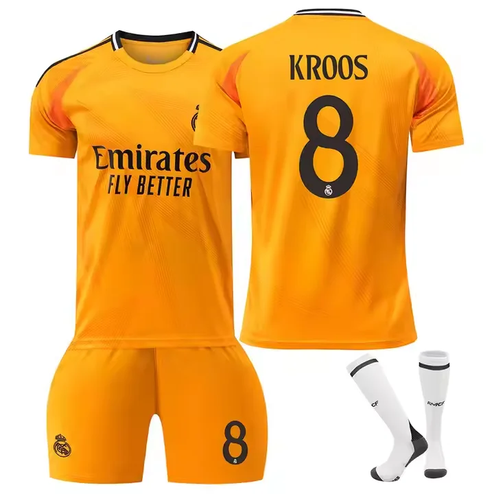 Soccer Jersey Madrids Football Shirt Mbappe Jr Bellingham Modric Camiseta Men kids Football Uniform /polyester /comfortable