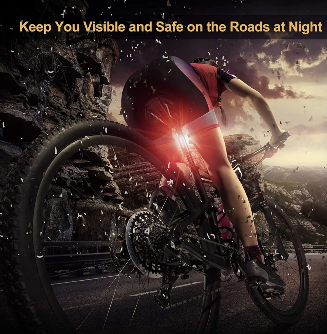 Usb Charging Lights Suitable Night Riding Bicycle Lights Bright Bicycle Front Tail Rechargeable Night Riding Bike Led Light