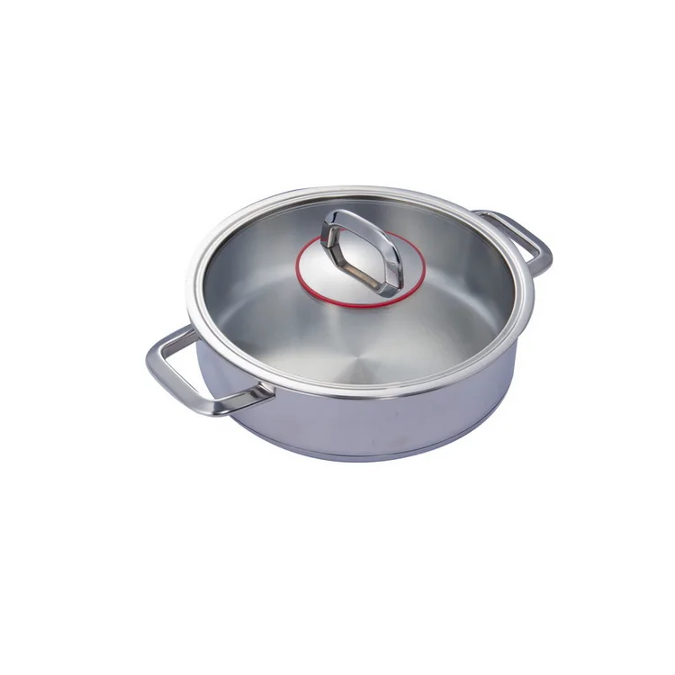 wholesale induction stainless steel soup & stock pots set cooking pot with glass lid  Stainless Steel Steamer Pot
