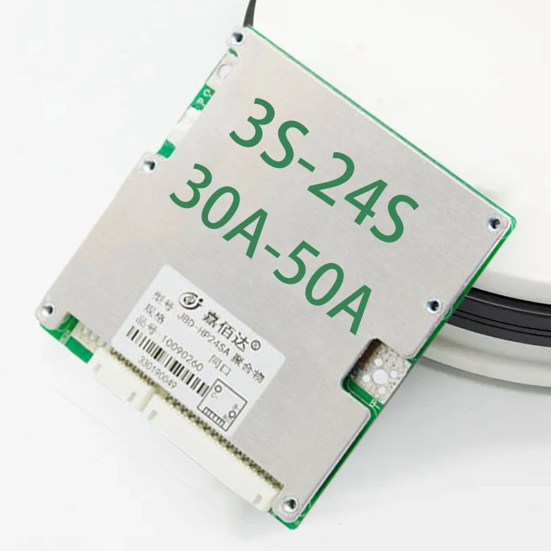 JBD Hardware BMS 72v 50a 13s-16s battery management system 18650 3s 4s 12v 30a 40a lithium bms for lipo4 battery pack