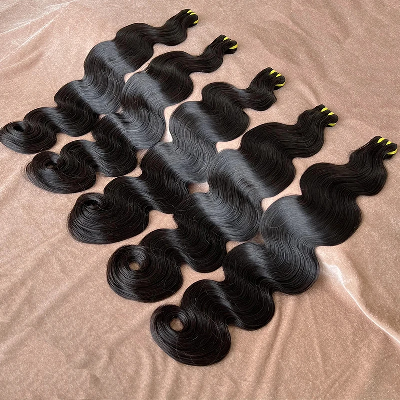 GDYhair Indian Hair Extensions Unprocessed Raw Hair Natural Body Wave Bundle Bouncy Virgin Human Hair Bundles