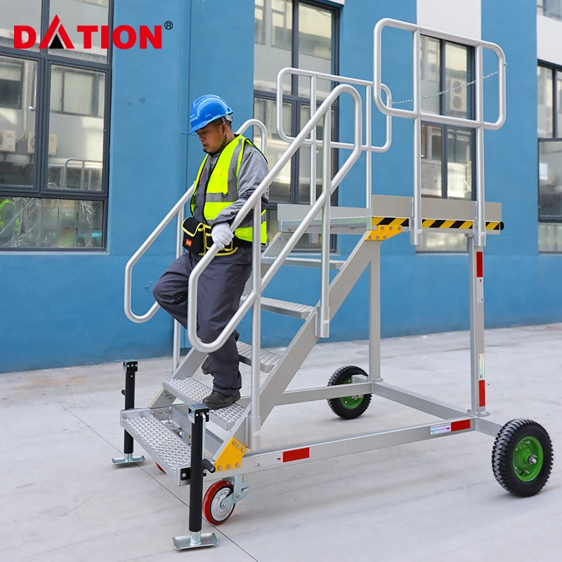 Light and Handy Super Step Ladder Aluminum Work Platform Ladder Assured After-Sales Service Design for Panic Buying
