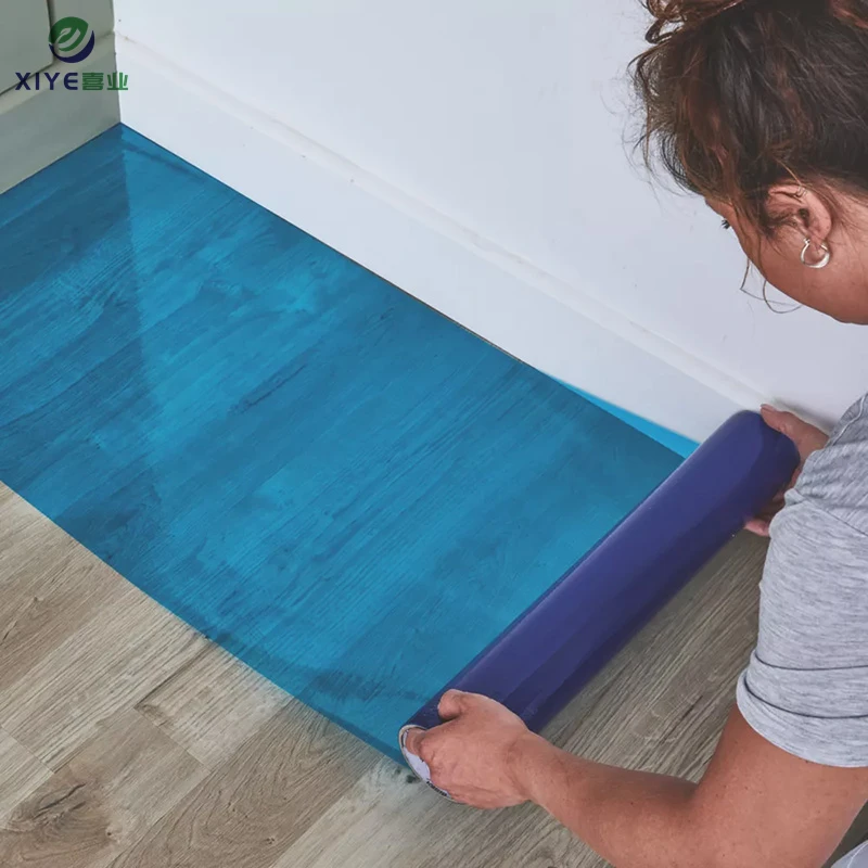 Hot selling selling competitive price transparent pe film for wooden floor surface protection