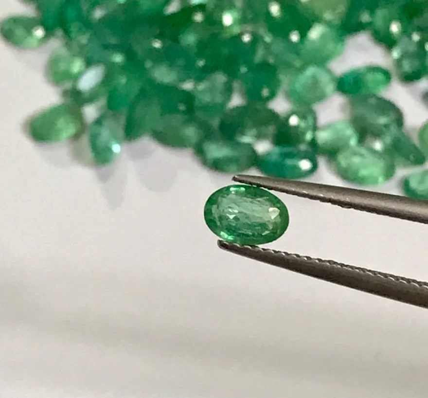 Calibrated Cut Natural Zambian Emerald, Emerald Stone Certified Emerald Zambian Emerald Stone, Loose Stone