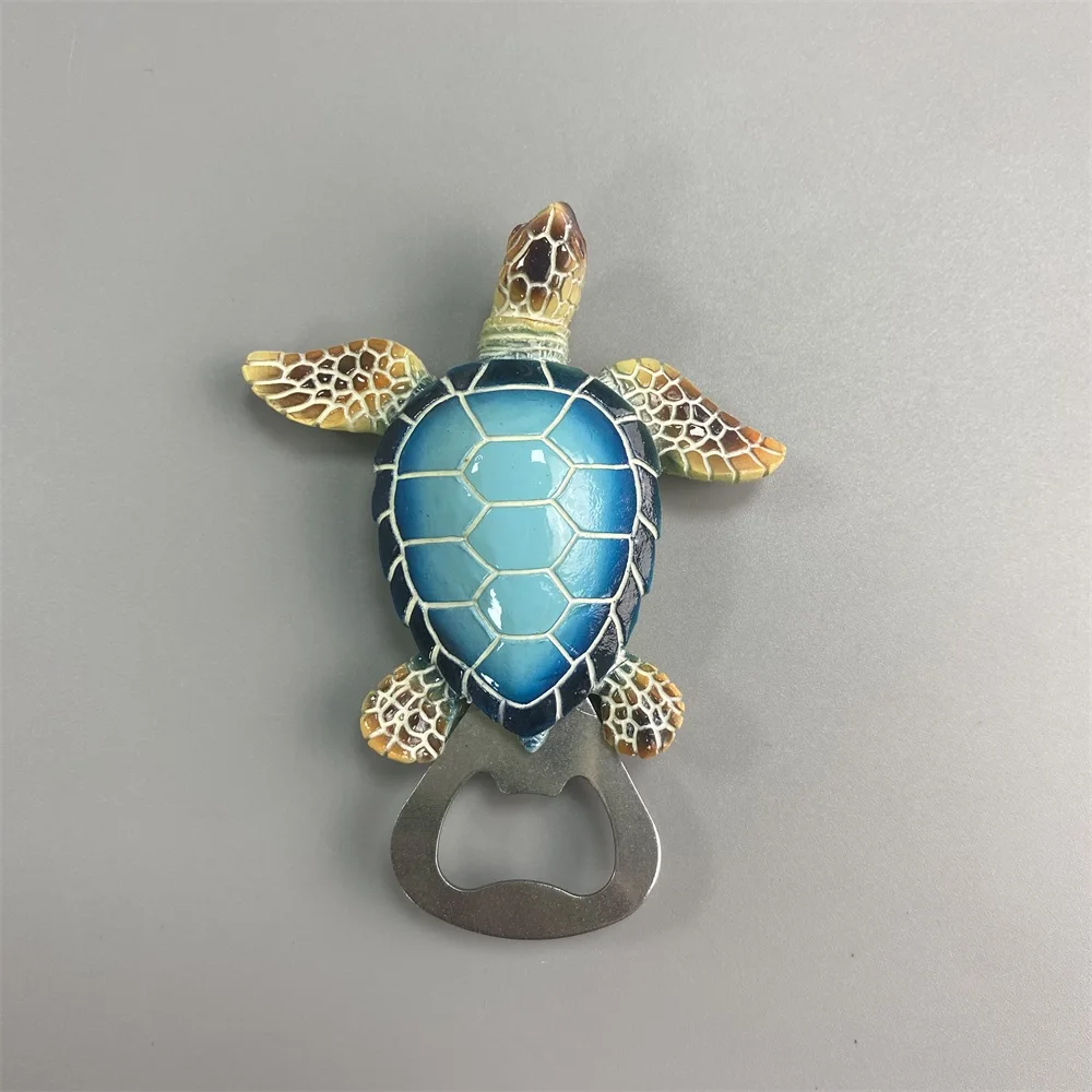 Customized Turtle  Refrigerator Magnets Opener  Tourist Souvenir 3D Fridge Magnet