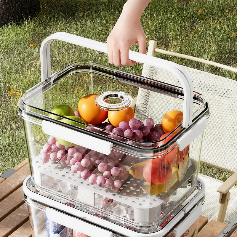 Wannuo Portable large capacity food box fresh-keeping food container with an ice pack compartment