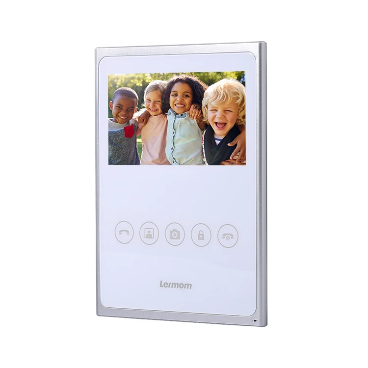 Водонепроницаемый 4,3 дюймов 4 провода 7 дюймов видео двери системы домофона с монитором для вилла