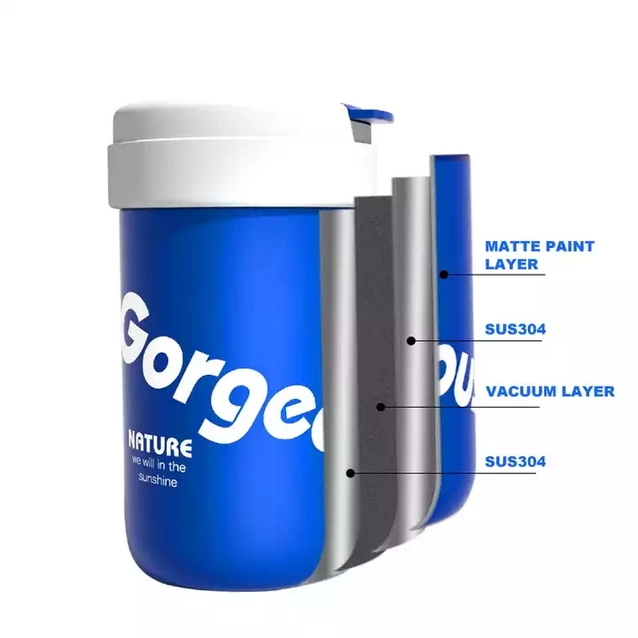 Hot Selling Double Wall Vacuum Cups 340ml 420 Kids Heat Press Tumbler Klein Blue cute Tumblers with Straw