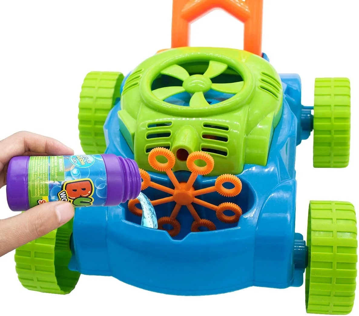 Bubble Machine Bubble Mower for Toddlers Kids Bubble Lawn Blower Machine Outdoor Toys Gifts Boys