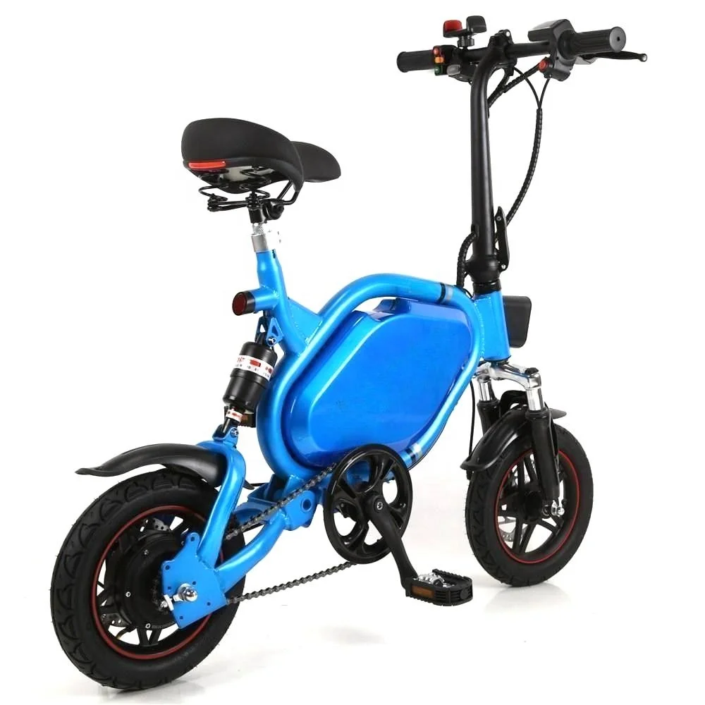 Mini Assistance Ultra Lightweight Scooter 350W 48V 12 Inch Bicycle Lithium Battery LCD Display Rear Hub Motor Aluminum Alloy