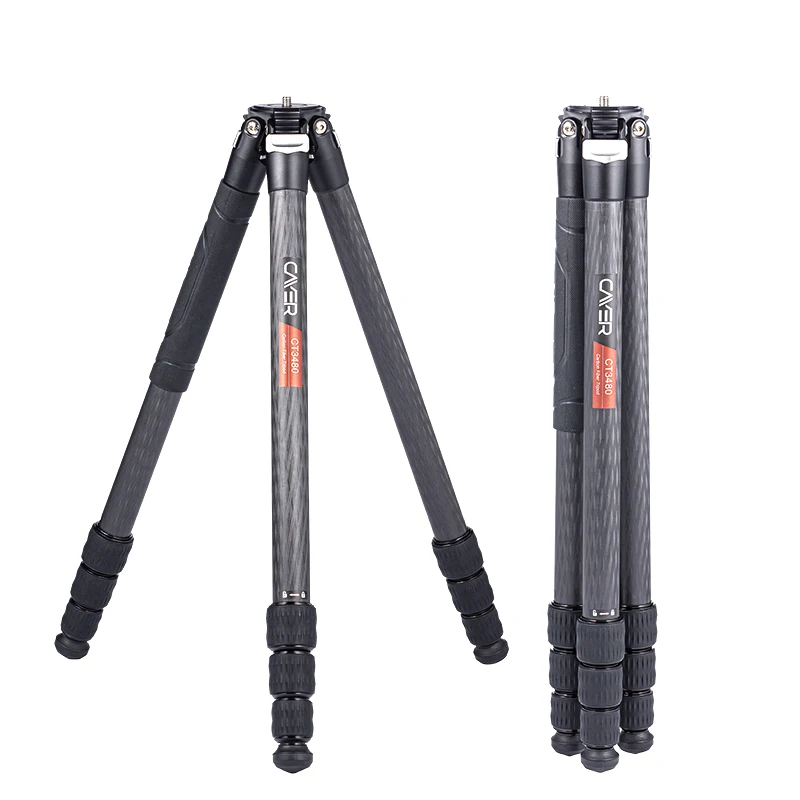 Cayer CT3480 Carbon Fiber High Quality Camera and Video Heavy Duty Tripod for SLR DSLR Video recorder and camcorder