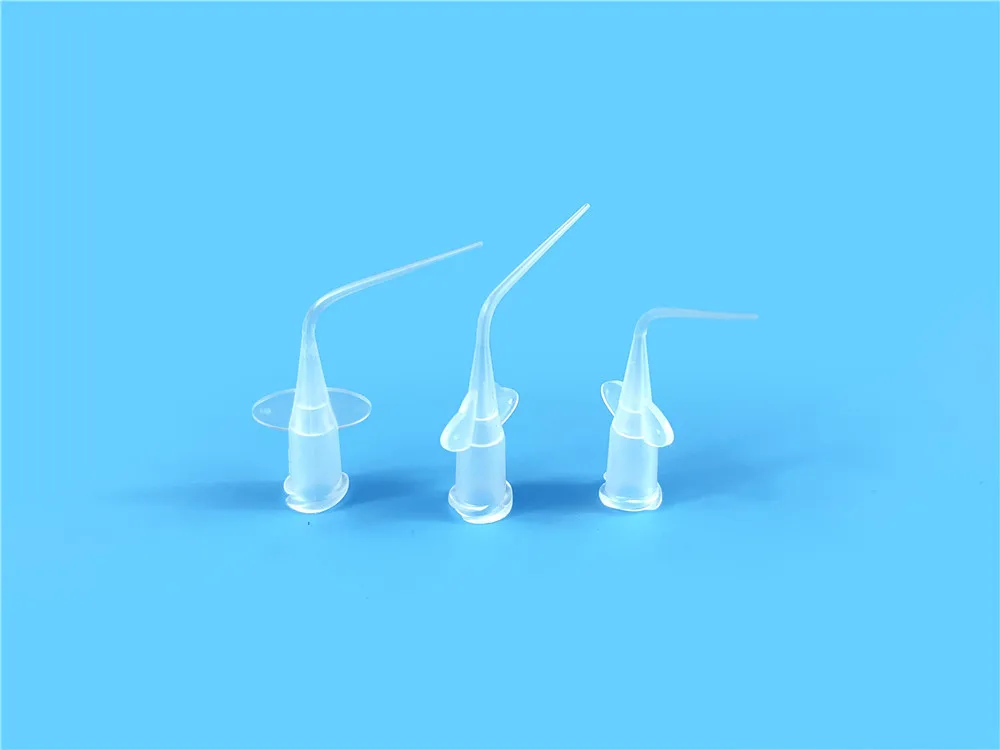 Disposable plastic dental long prebent needle tip plastic blunt irrigation needle plastic tip for syringe