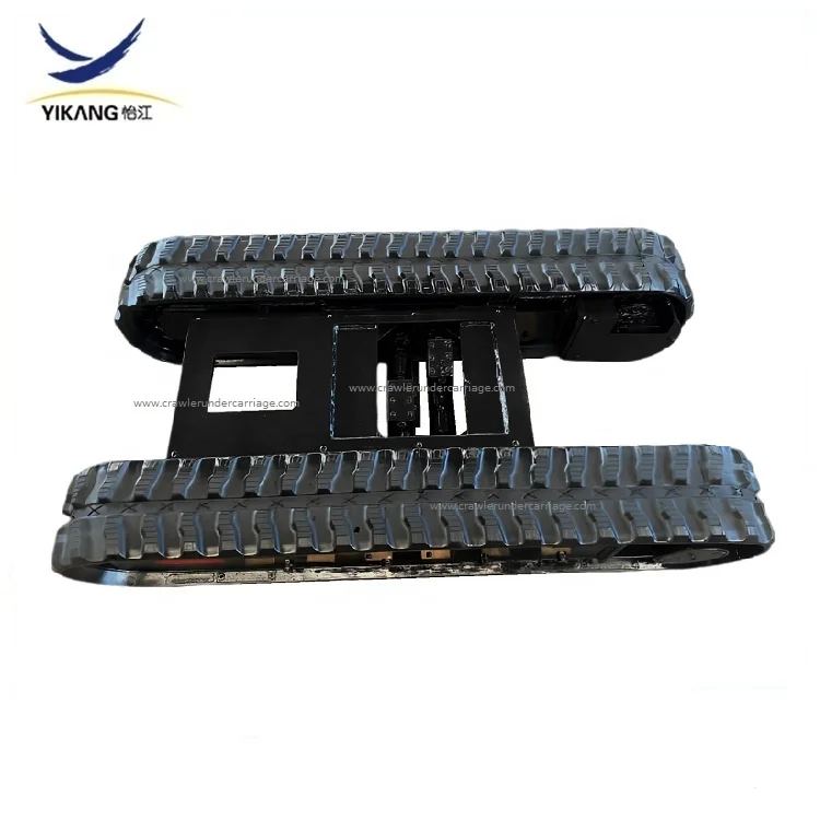 Factory custom multifunctional spider lift hydraulic driver crawler steel rubber tracked undercarriage chassis for crane parts