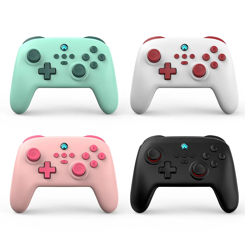 Remote control joystick Pink green color Gamepad for bluetooth PC Wireless game controller for nintendo switch jeux