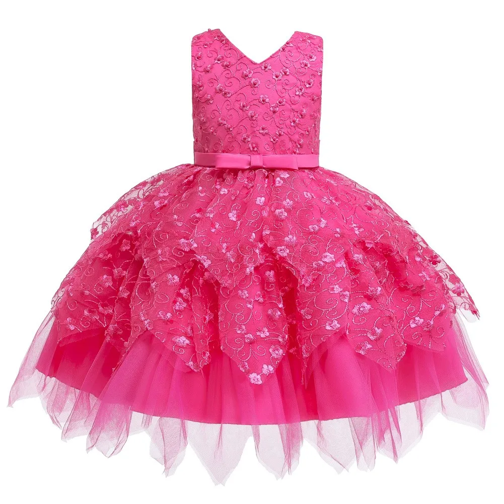 Kids 2023 Girls Elegant  Trendy Dresses for Girls Party Wedding Birthday Formal Wear