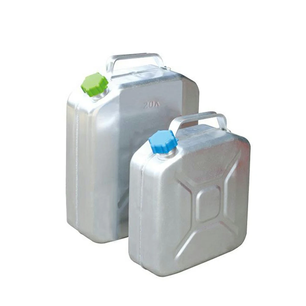 Russian metal aluminium gas oil silver jerry can 20l