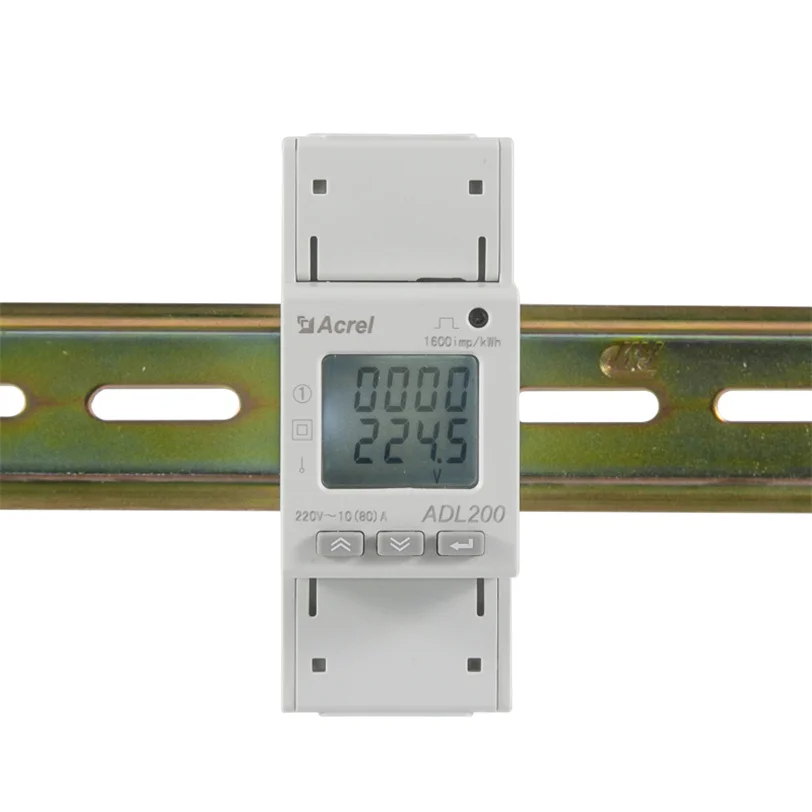 Mid Certified Din Rail Monophase Single Phase Energy Meter with MID certificate For Solar Monitoring System