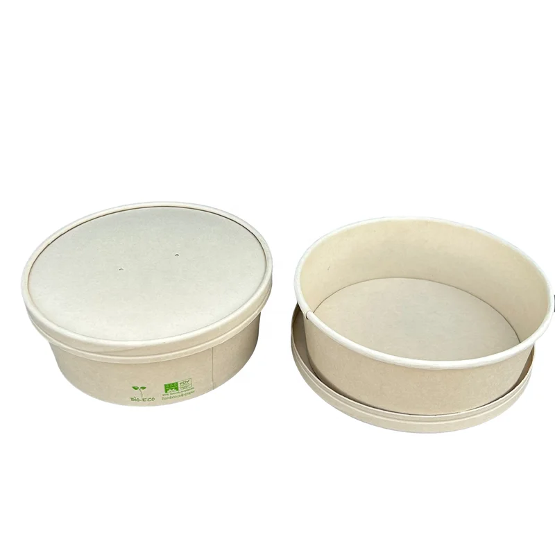 Gobest pe pla coated personalized custom popcorn packaging  fruit bowls and cups cover plastic Take Away Food Containers