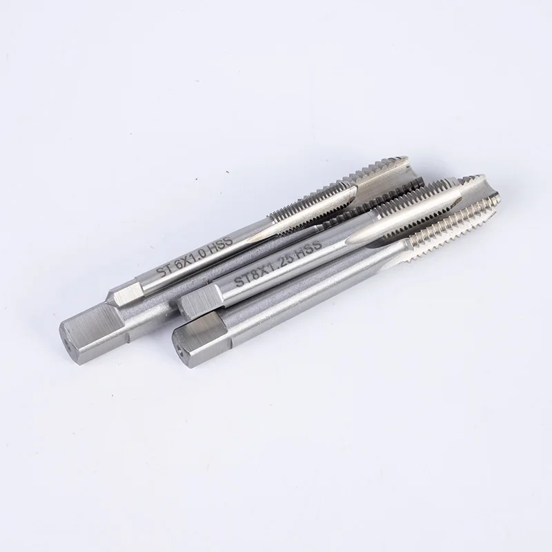 Din352 HSS High-Speed Alloy Steel Tap Die Set Plug Taper Bottom Straight Flute Metric Inch Tapping Screw Thread Hand Tap Case