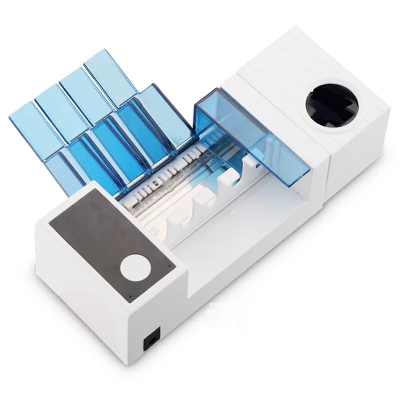 B532 High quality Auto Automatic Toothpaste Dispenser/ 5 UV Toothbrush sanitizer Holder Set Wall Mount Stand toothbrush rack