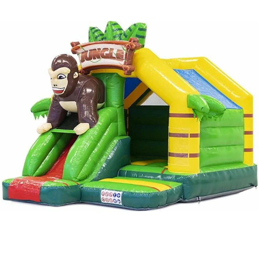 Exciting and interesting inflatable castle slide for children inflatable orangutan bounce house bouncing castle