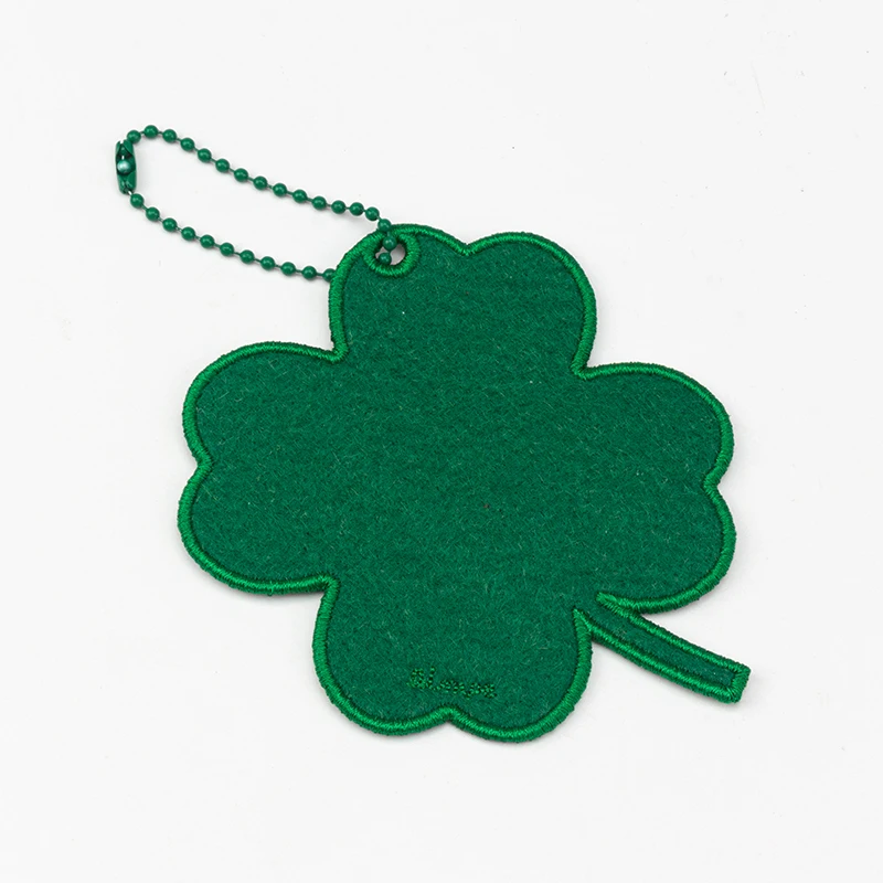 Wholesale Luggage Tag Strap Custom Felt Pendant For Suitcase Backpack Baggage Tag Customized DIY four-leaf clover name tag strap