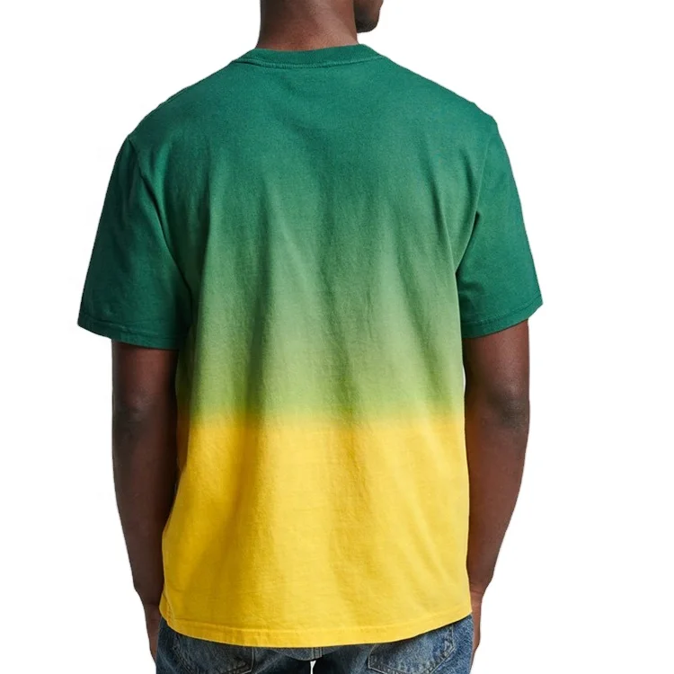 wholesale custom t-shirts printing machine oversized tshirt cotton dip dye tie dye plain blank men t shirt for men