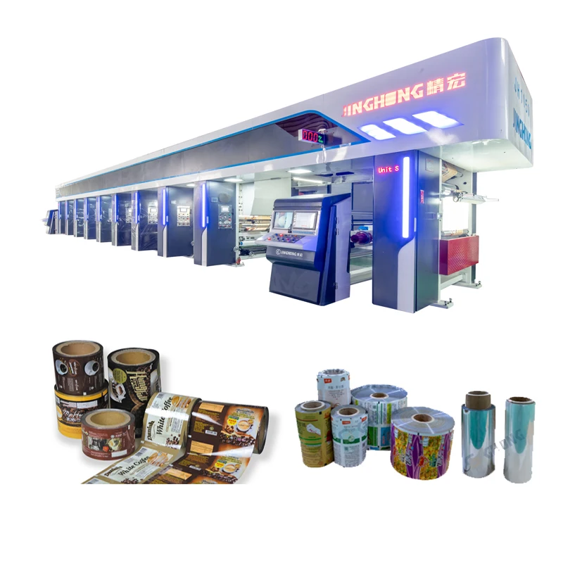 factory produce food packaging film els 350m/min roto gravure rotogravure printing machine