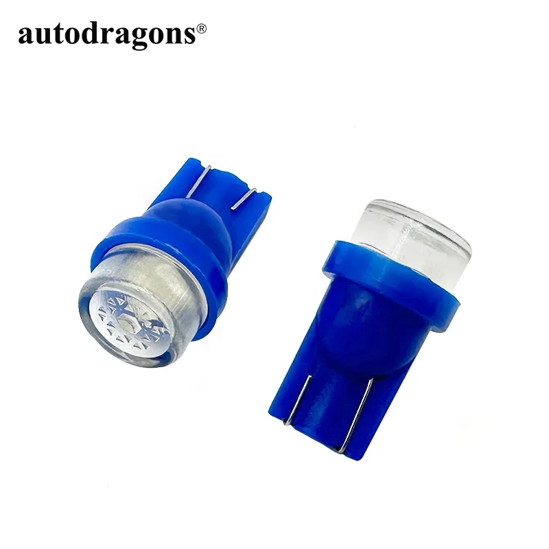 autodragons Non ghosting 194 #555 T10 orange Flat Top Diamond Pinball Led lights BLUE