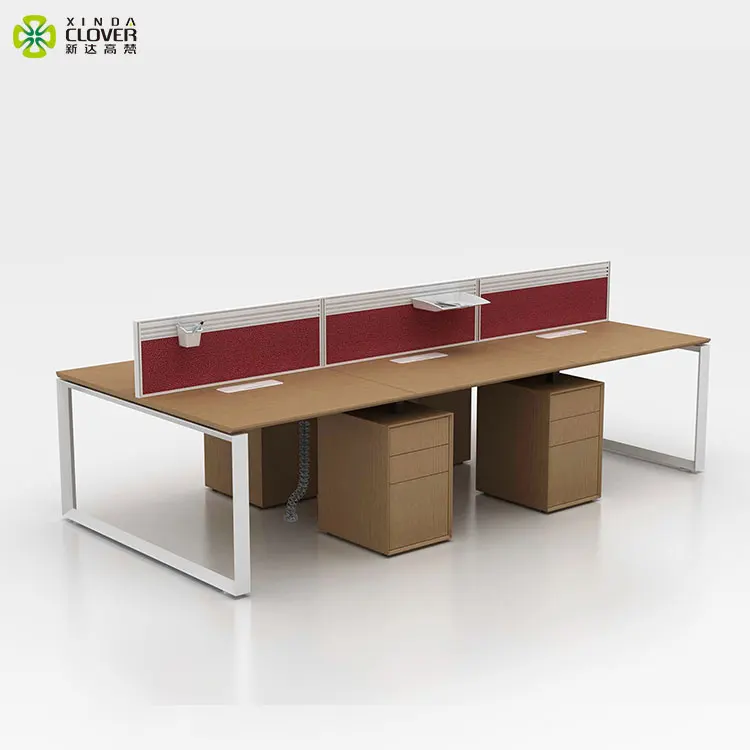 6 person modern office desk sets modular office workstation staff