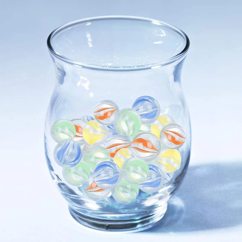Glass Marbles Balls Charms Clear Pinball Machine Home Decor for Fish Tank Vase Aquarium Toys for Kids Children
