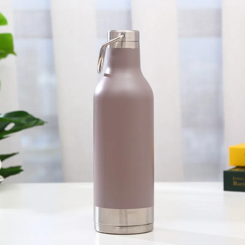 Factory Directly Supply 500ml Stainless Steel Double Layer Vacuum Flask Cup Portable Sports Water Bottle With Portable