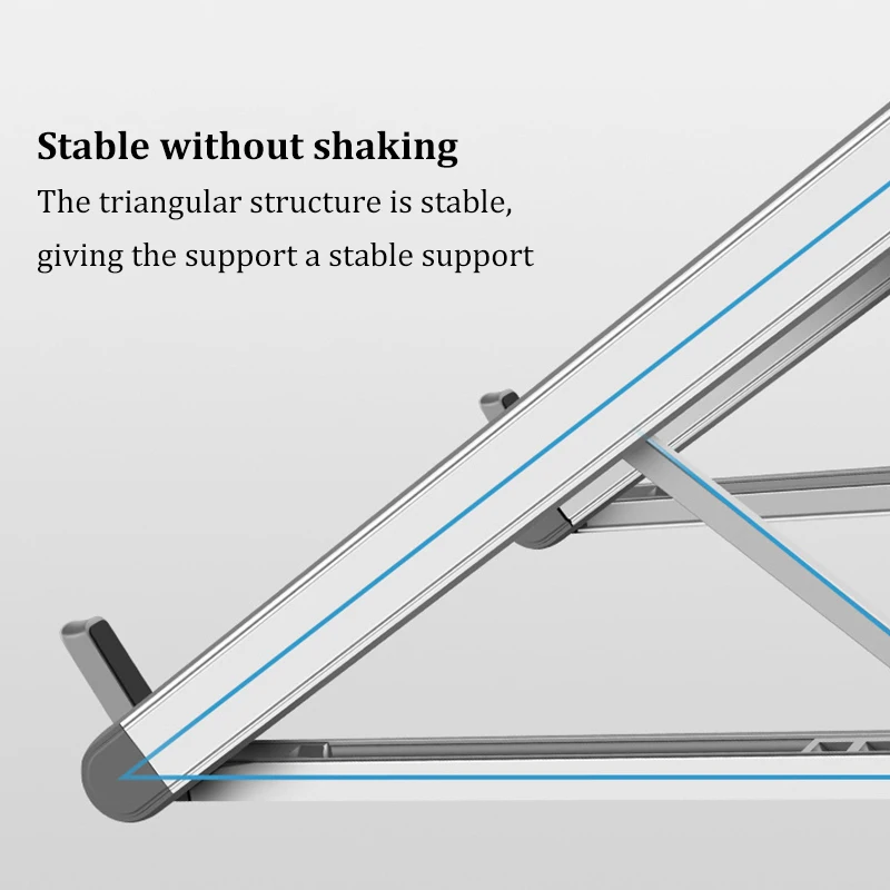 2021 ABS Adjustable Computer Cooling Laptop Stand Creative Folding Storage Bracket Desk Tablet Holder