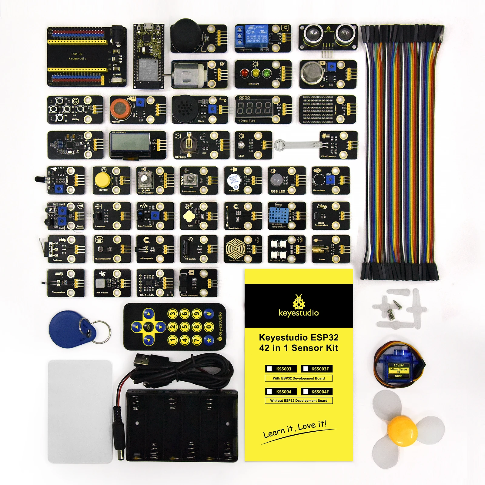 Keyestudio Diy Electronic 42 in 1 ESP32 Sensor Kit For Arduino Starter Kit