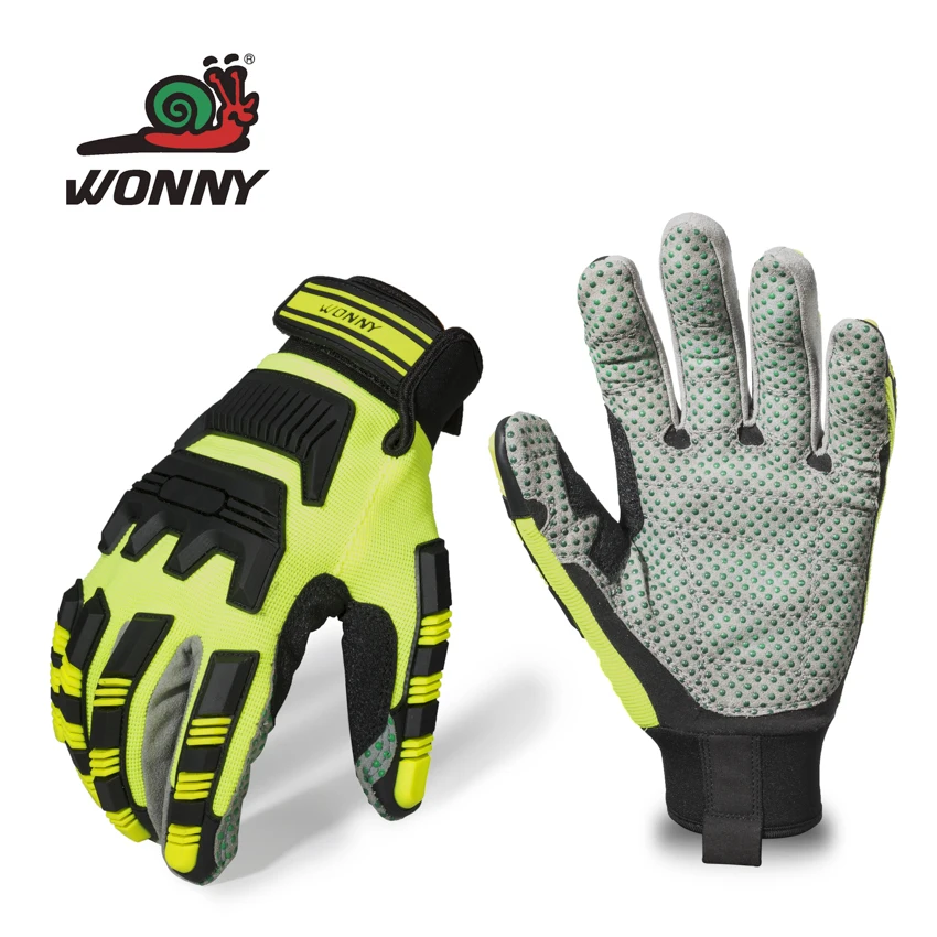 Wonny TPR rubber cut resistant oil resistance rubber heavy duty industrial gloves