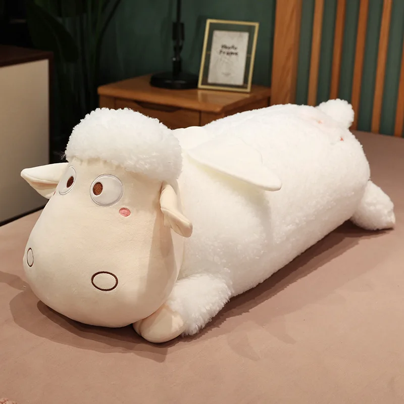 Cartoon Angel Sheep Custom Doll Winged Angel Sheep Doll Plush Toy Soft Lamb Fleece Lying Sheep Sleeping Pillow For Kid Gift