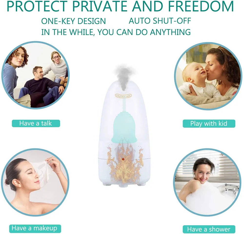 Menstrual Cup Sterilizer for All Menstrual Cups Such as Lena Dutchess Diva Flex Cora Pixie Cup etc