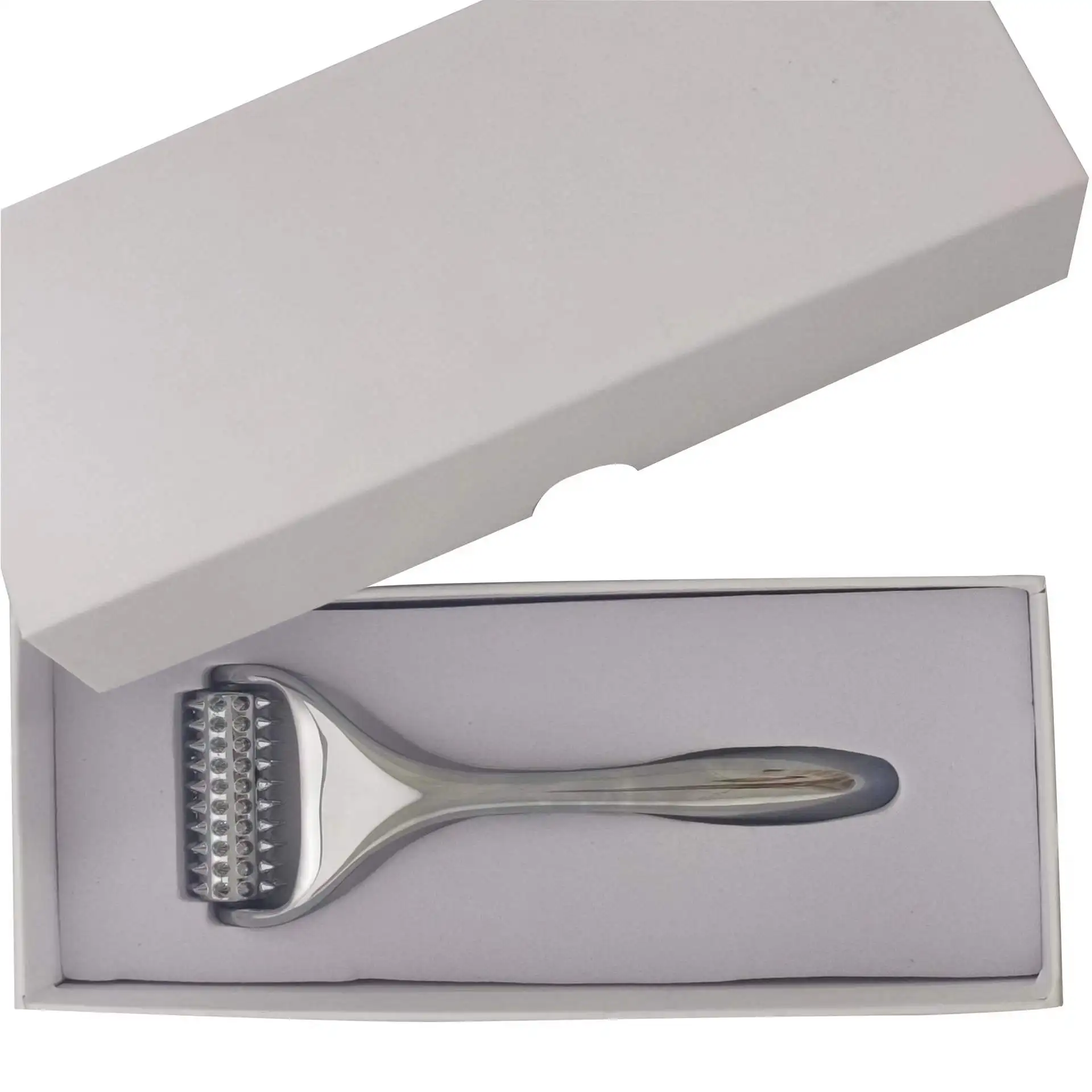 Beauty Stainless Steel Derma Face Roller Lift Up Decrease Puffiness Face Roller Nasolabial Fold Acupuncture Micro Derma Roller