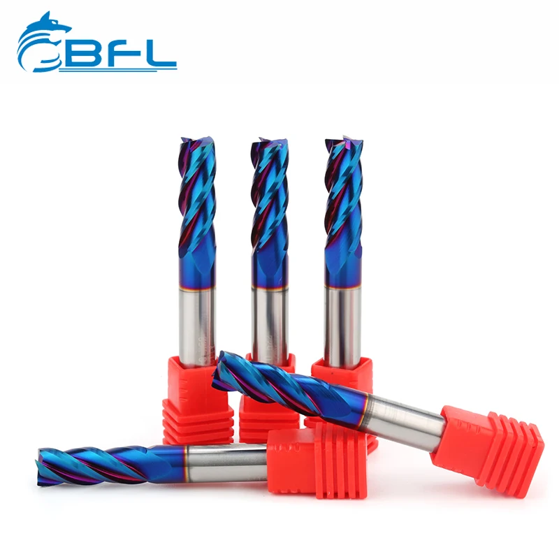 BFL Naco End Mill 4 Flutes Coated Flat End Mill tungsten steel end milling cutter tool