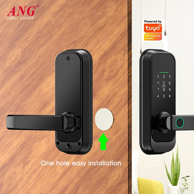 American Hot Sell Easy Install Tuya Digital Electronic Smart Door Lock For Home Hotel Apartment
