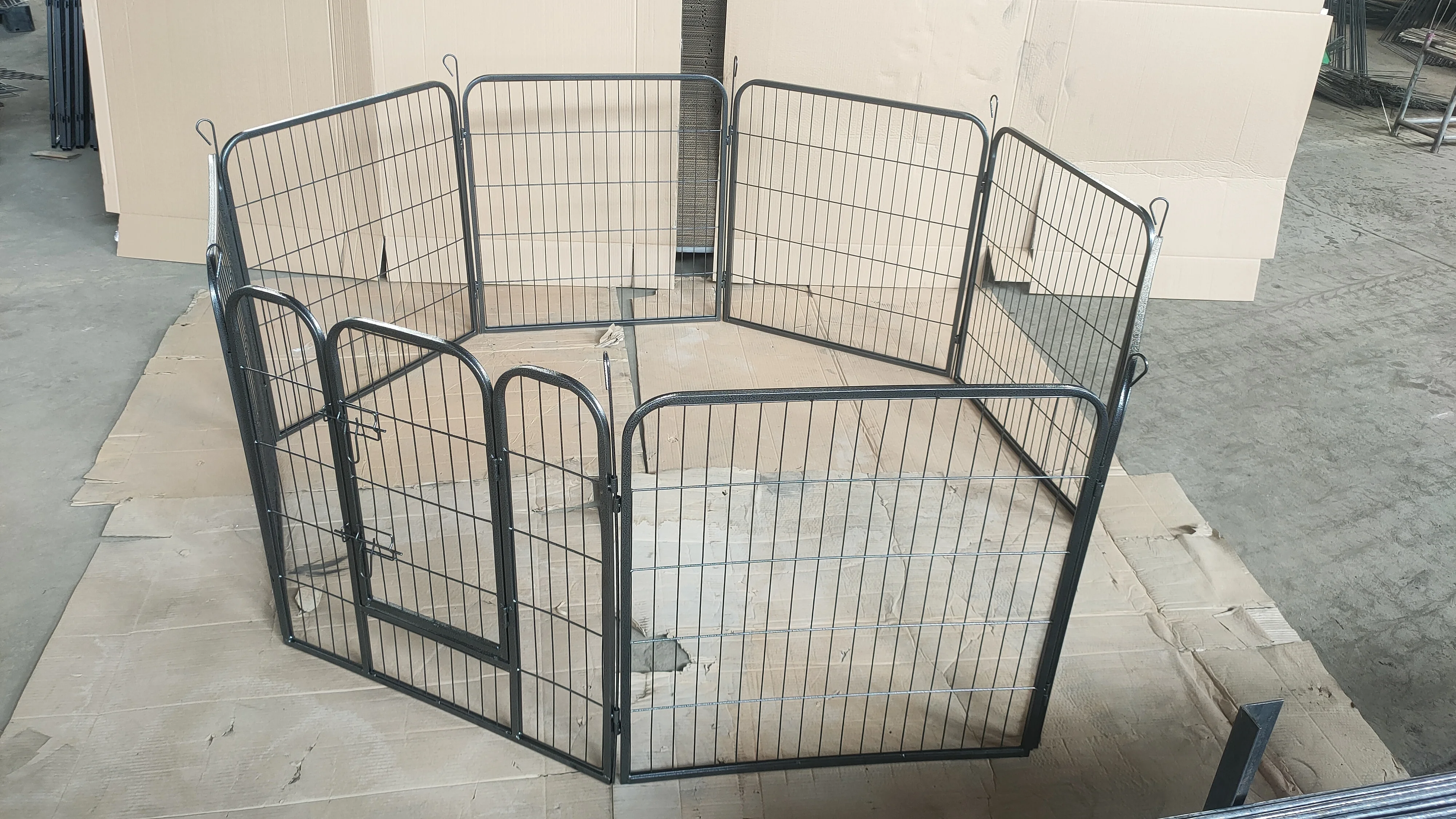 Heavy Duty Metal Dog Playpen Pet Pen Rabbit Fence for Puppy Cat Duck