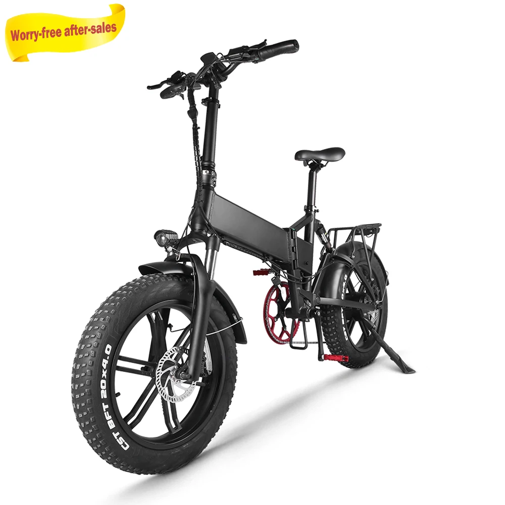  Электрический цикл Складная Байк способный преодолевать Броды 48V 750W Интегрированный задний мотор для центрального движения литиевая батарея 17.5ah 20-дюймовый электрический велосипед с Crusier режим