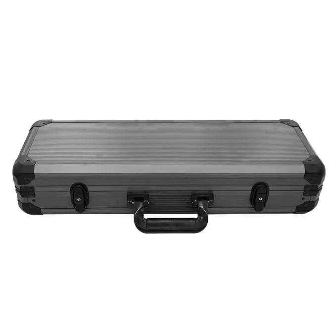 YH High Quality 500pcs Poker Chips Thicken Black Aluminum Case With Foam Padding